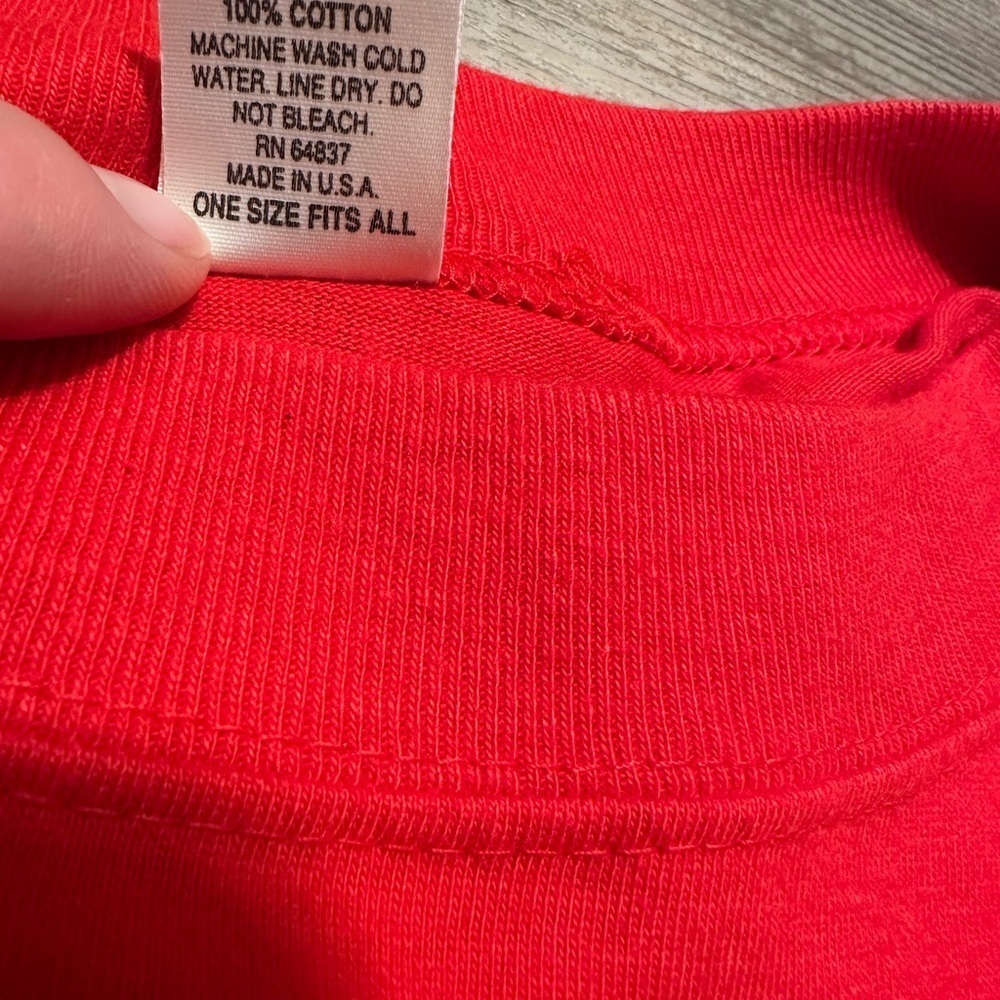 red y2k cropped vintage - retro funky graphic t-shirt NWT - Picture 6 of 11